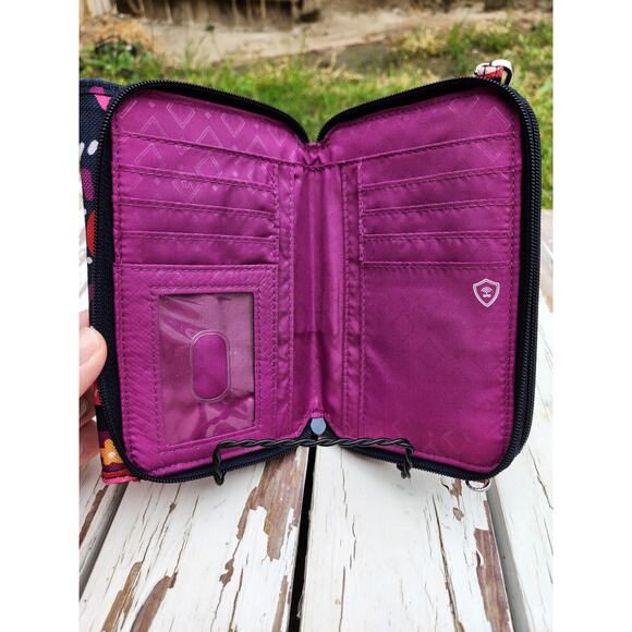 Vera Bradley Mini Square Floral Wallet/Purse - Picture 2 of 7